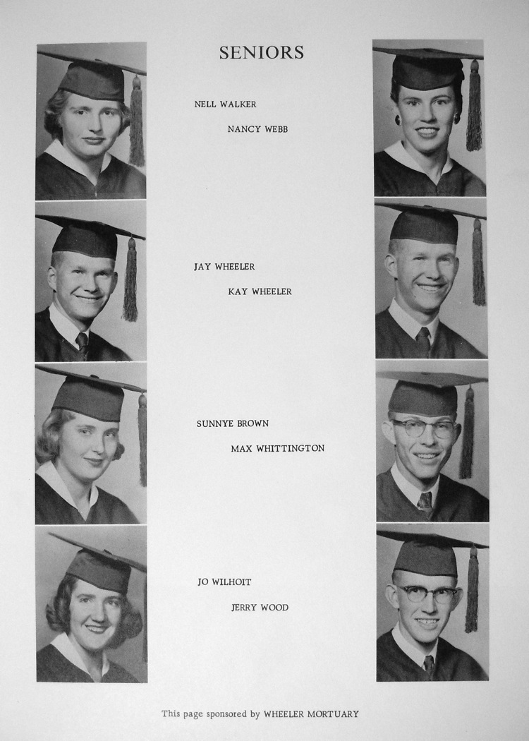 portales high school portales new mexico 1957 PHS nell walker nancy webb jay wheeler kay whwwler sunnye brown max whittington jo wilhoit jerry wood wheeler mortuary pat woods christine wolf buster wooten jerry york donald zion harris store for men portales high school 1957 portales high school portales new mexico nm