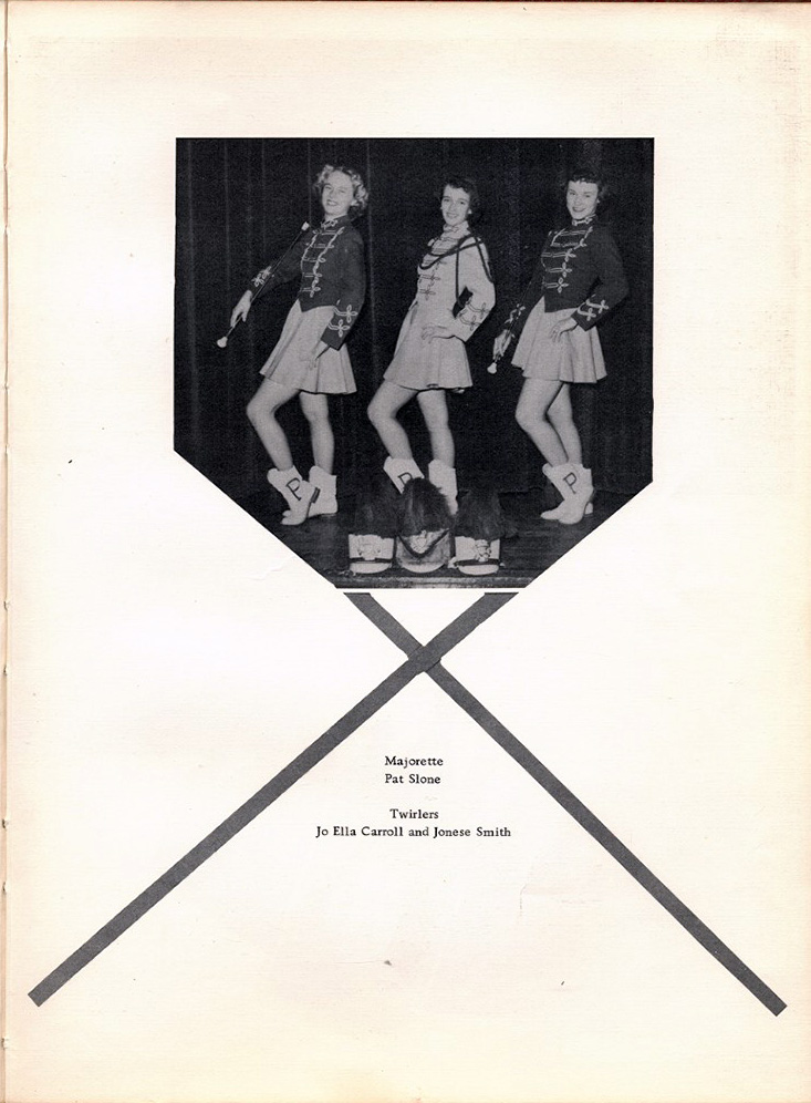 <majorette pat slone twirlers jo ella carroll jonese smith>